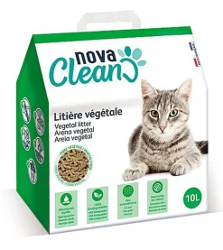 Nova Clean - Litière Végétale pour Chats - 10L