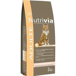 Nutrivia - Croquettes au Saumon pour Chat Adulte
