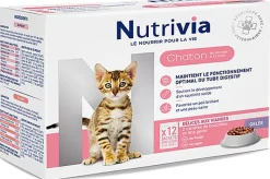 Nutrivia - Sachets en Gelée à la Viande pour Chatons - 12x100g