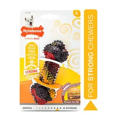Nylabone - Jouet à Mâcher Bacon Cheeseburger Strong Chew