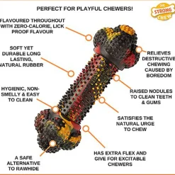 Nylabone - Jouet à Mâcher Bacon Cheeseburger Strong Chew