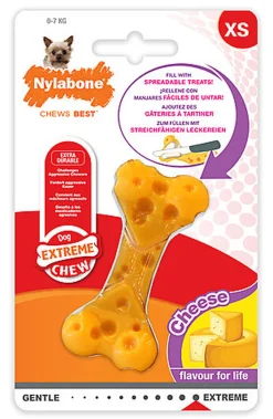 Nylabone - Jouet Os à Mâcher Extreme Chew au Fromage pour Chiens