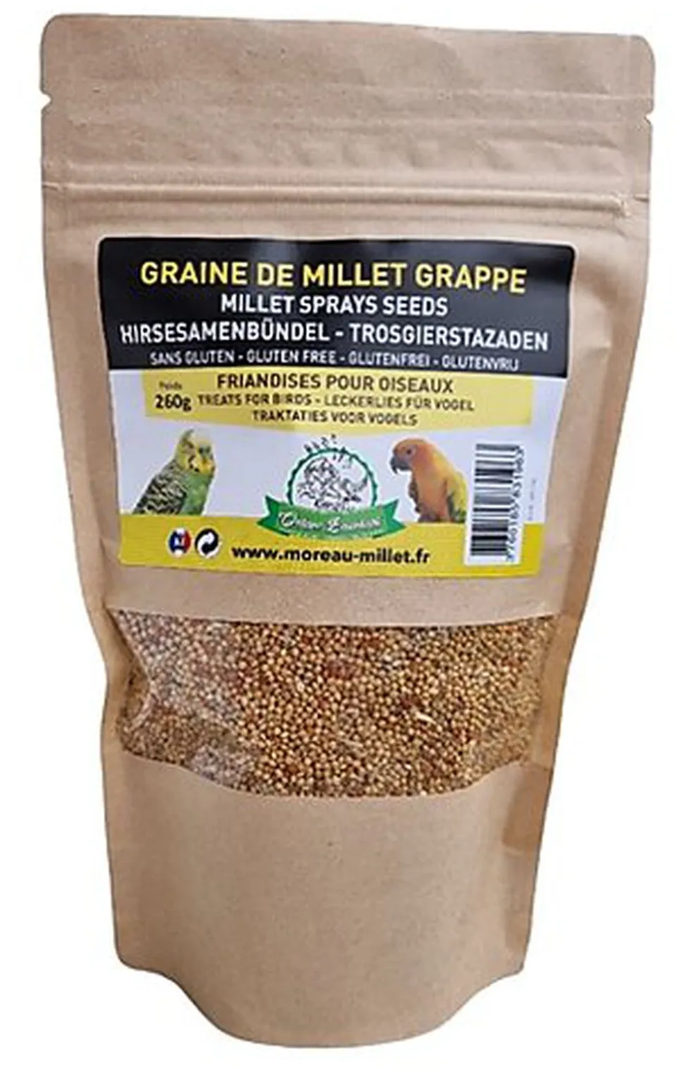 Octave Bauchant - Graines de Millet Jaune et Rouge Oiseaux - 260g