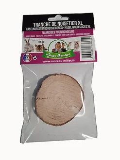 Octave Bauchant - Tranche de noisetier XL pour Rongeurs - 30g