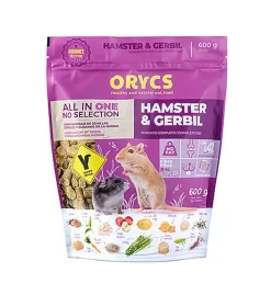 Orycs - Aliment Complet pour Hamster et Gerbille - 600g
