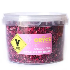 Orycs - Snack Naturel de Pétales de Rose pour Rongeurs - 50g