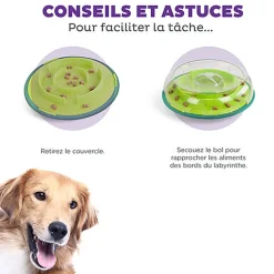 Outward Hound - Jeu Puzzle à Friandises Wobble Bowl pour Chiens