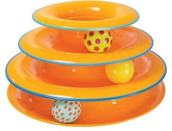 Outward Hound - Jeu Tour Tower of Tracks pour Chats - 13,3x13,3x25,4cm