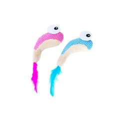 Outward Hound - Jouet à Mâcher Dental Shrimpies pour Chats - x2