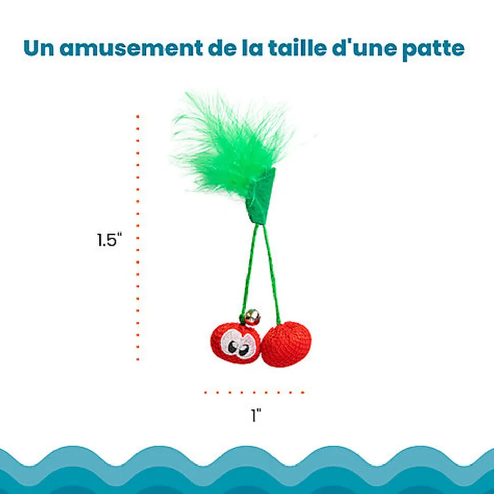 Outward Hound - Jouet à Mâcher Dental Cherries pour Chats