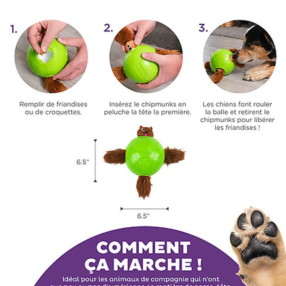 Outward Hound - Jouet Balle à Renifler Dog Snuffle N' Treat - 12,7cm