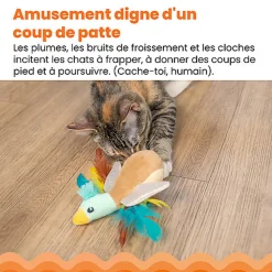 Outward Hound - Jouet Flapperz Duck pour Chats - 19cm