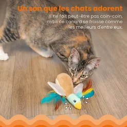 Outward Hound - Jouet Flapperz Duck pour Chats - 19cm