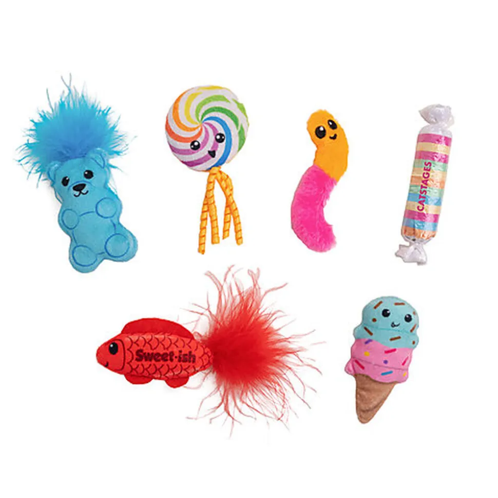 Outward Hound - Lot de 6 Jouets Kitty Sweet Treats