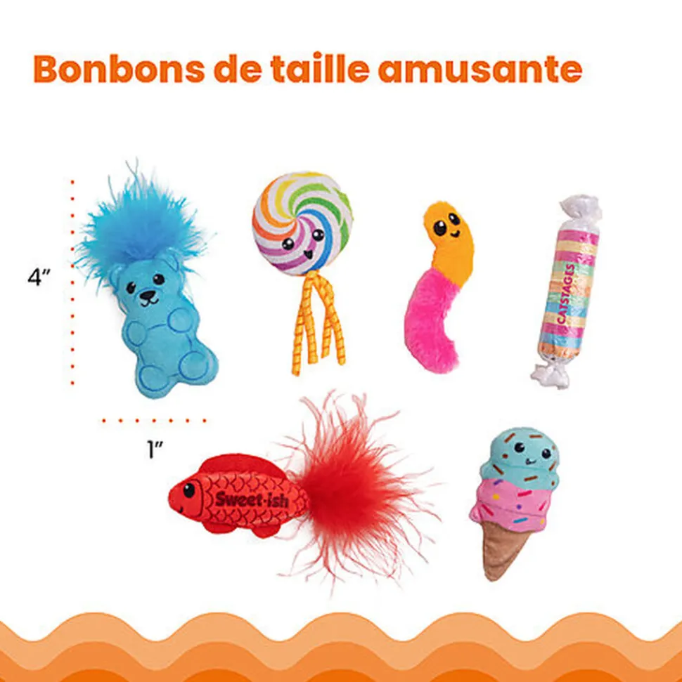 Outward Hound - Lot de 6 Jouets Kitty Sweet Treats