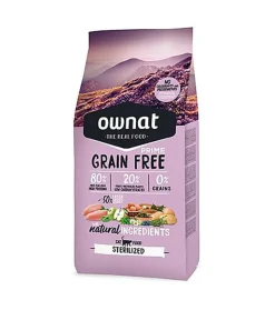 Ownat - Croquettes PRIME Grain Free Sterilized Poulet pour Chats