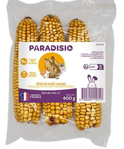 Paradisio - Epis de Maïs Jaune x3 pour Rongeurs - 400g