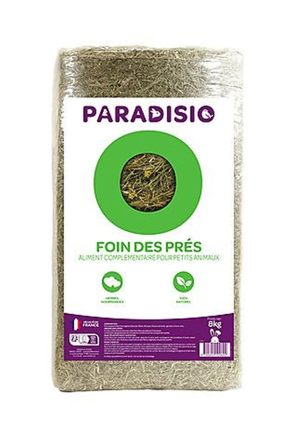 Paradisio - Foin des Prés pour Rongeurs - 8Kg