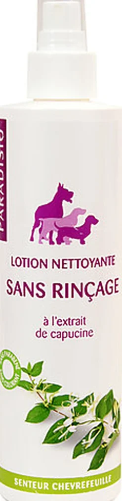 Paradisio - Lotion Nettoyante sans Rinçage Senteur Chèvrefeuille pour Chien - 250ml