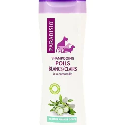 Paradisio - Shampoing Poils Blancs et Clairs Senteur Amande Douce pour Chien - 250ml