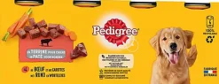 Pedigree - Boîtes en Terrine au Bœuf et Carottes pour Chien - 4x400g
