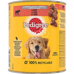 Pedigree - Boîtes en Terrine pour Chien Adulte au Bœuf - 800 GR