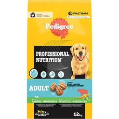 PEDIGREE - Croquettes ADULT au Boeuf et aux Légumes pour chiens - 12kg