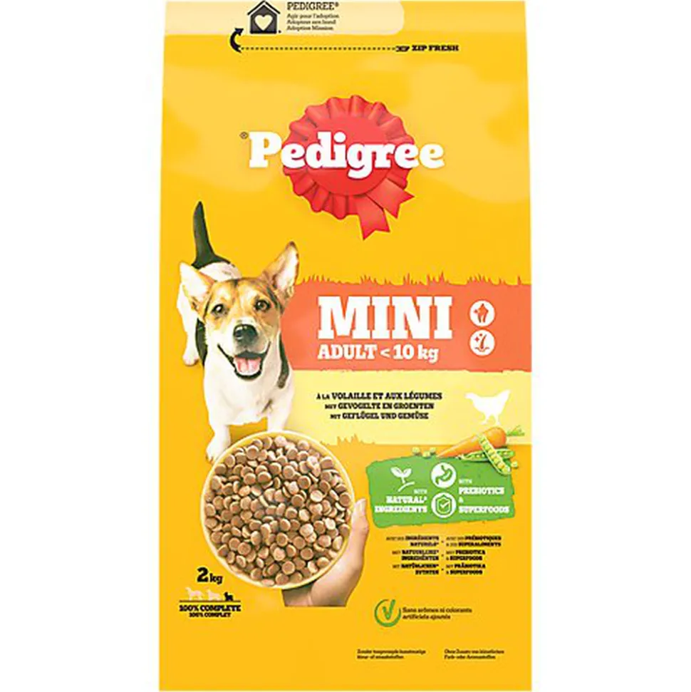 PEDIGREE - Croquettes ADULT MINI à la Volaille Petit Chien - 2kg