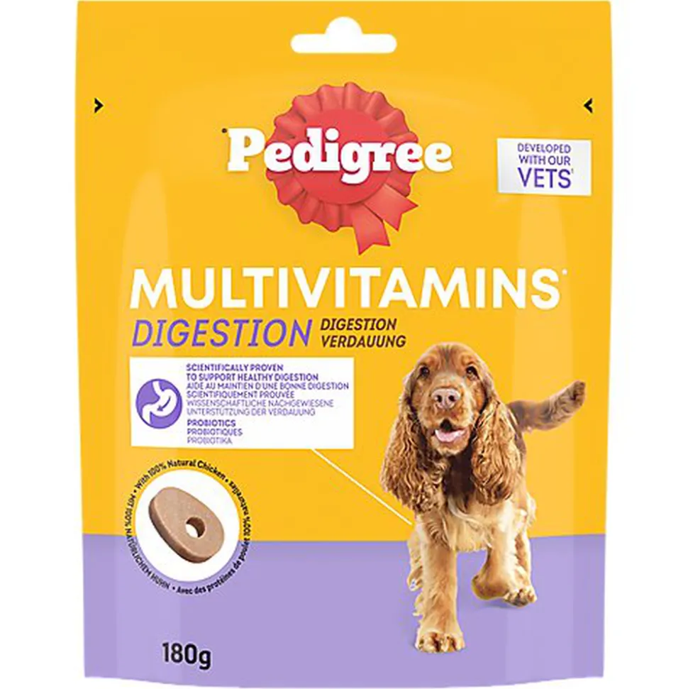 Pedigree - Friandises Multivitamins Digestion pour Chiens - 180g