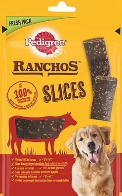 Pedigree - Friandises Ranchos Slices au Bœuf pour Chien - 60g