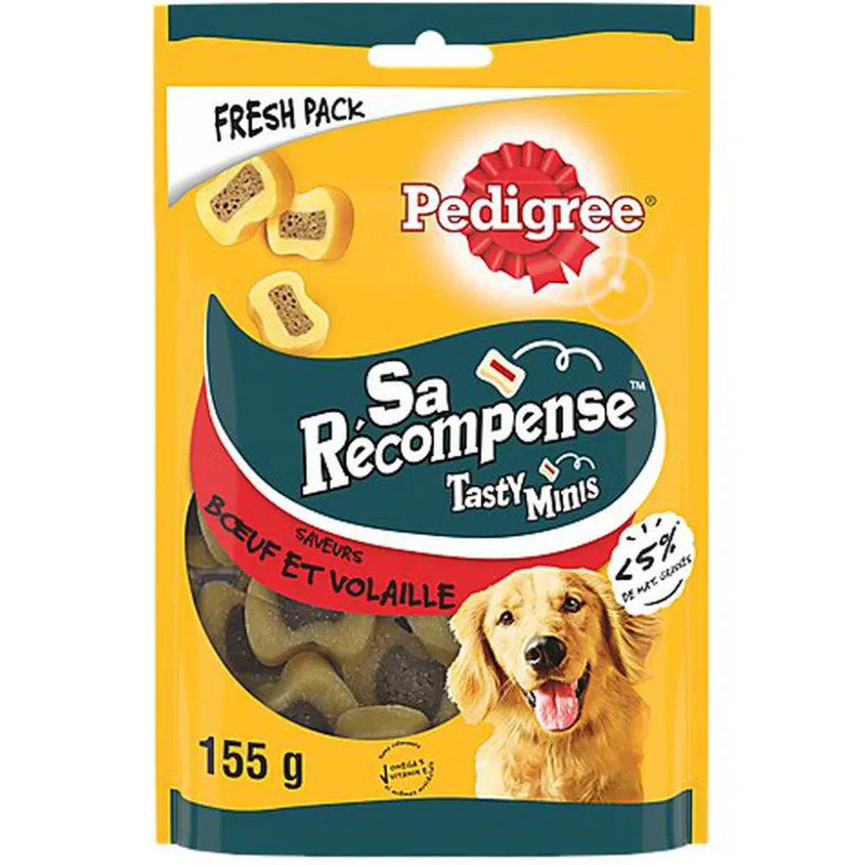 Pedigree - Friandises Récompense en Bouchées au Bœuf pour Chien - 155g