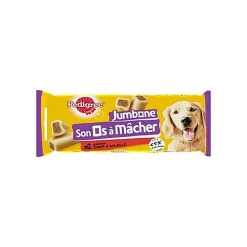 Pedigree - Jambon Os à Mâcher Bœuf et Volaille pour Chien Moyen - 180g