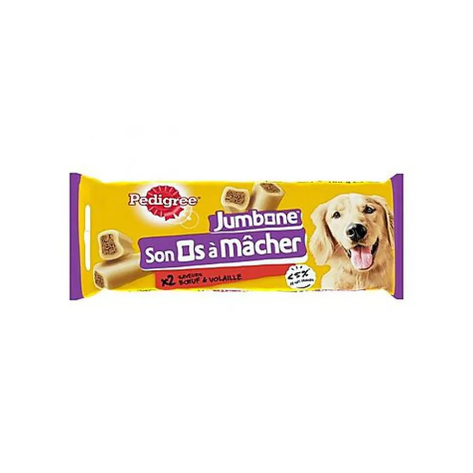 Pedigree - Jambon Os à Mâcher Bœuf et Volaille pour Chien Moyen - 180g