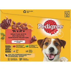 Pedigree - Sachets Fraîcheur Selection Mixte en Gelée pour Chiens - 12x100g