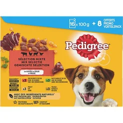 Pedigree - Sachets Fraîcheur en Gelée pour Chien - 24x100 GR (16+8 Offerts)