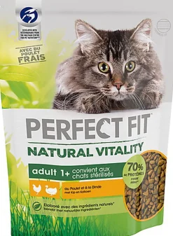 Perfect Fit - Croquettes Natural Vitality au Poulet et à la Dinde pour Chat - 1Kg