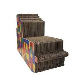 Pet Design - Griffoir en Carton Lego pour Chat - 39x26x18cm