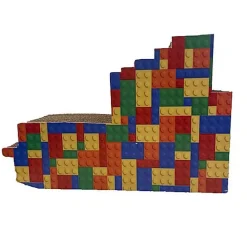 Pet Design - Griffoir en Carton Lego pour Chat - 39x26x18cm
