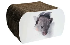 Pet-Design - Griffoir Rat en Carton pour Chats - 29,5X25X17,5cm