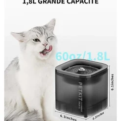 Petkit - Fontaine à Eau EVERSWEET SOLO CYBERTAIL pour Chiens et Chats - 1.8L