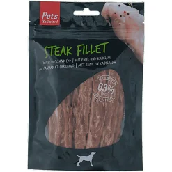 Pets Unlimited - Friandises Steak Fillet au Canard et Cabillaud pour Chien - 100g