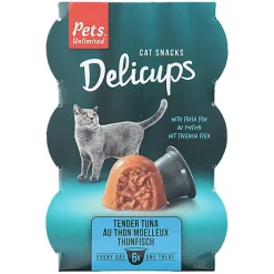 Pets Unlimited - Friandises Delicups au Thon pour Chat - 6x22g