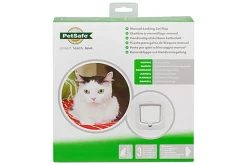 PetSafe - Chatière 4 Positions Luxe pour Chats - Blanc