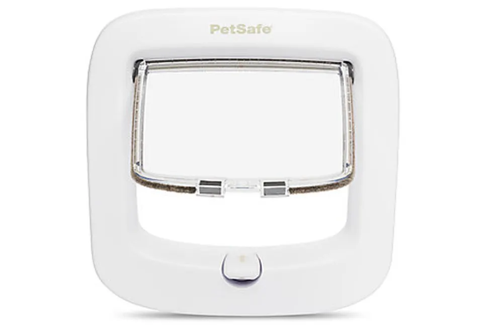 PetSafe - Chatière 4 Positions Luxe pour Chats - Blanc