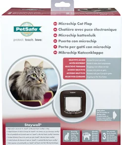 PetSafe - Chatière à Puce Electronique pour Chiens et Chats - Brun