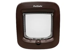 PetSafe - Chatière à Puce Electronique pour Chiens et Chats - Brun