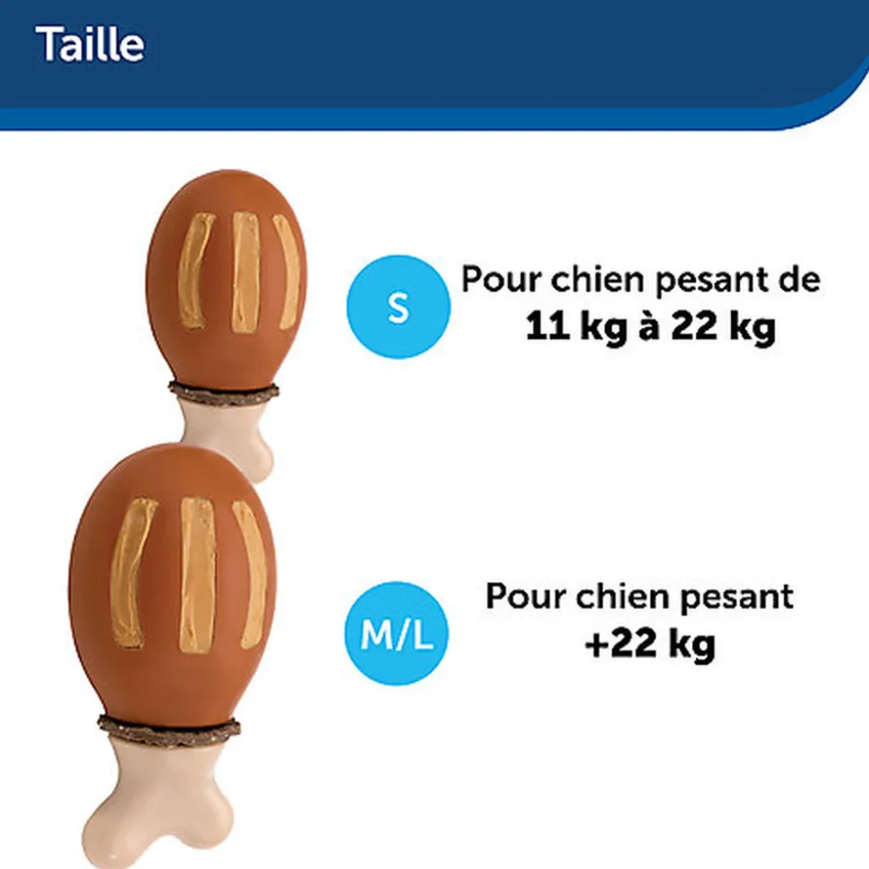 PetSafe - Jouet Pilon de Poulet Chompin' Chicken pour Chiens - M/L