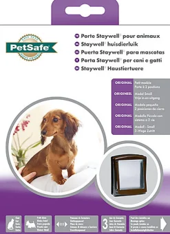 PetSafe - Porte 2 Positions Brun pour Chats - 7Kg