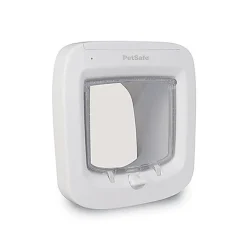 PetSafe - Porte à Puce Electronique pour Chiens et Chats - Blanc