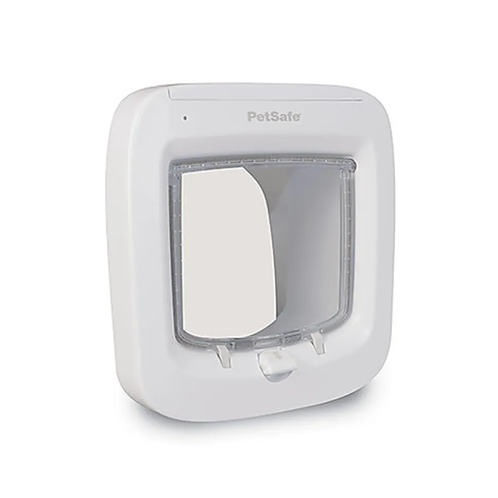 PetSafe - Porte à Puce Electronique pour Chiens et Chats - Blanc